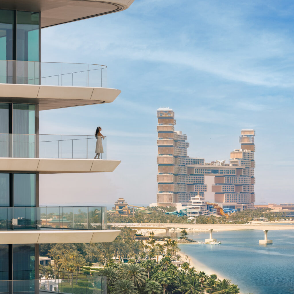 Balcony View of high-end property in Dubai.